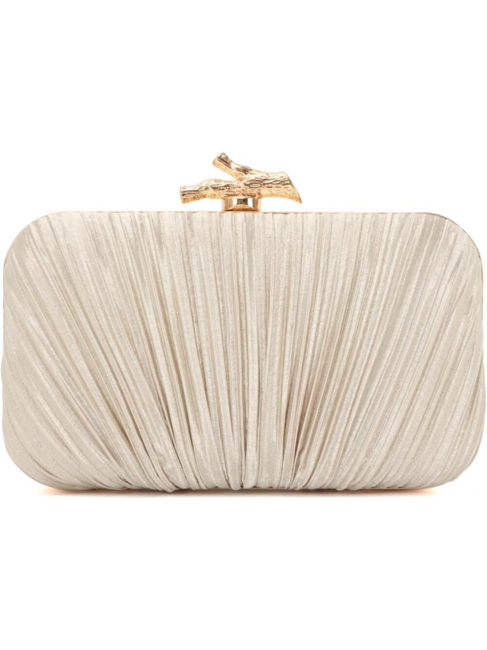 Women's Gold Clutch Purses With Chain Wedding Party Buckle Evening Handbag